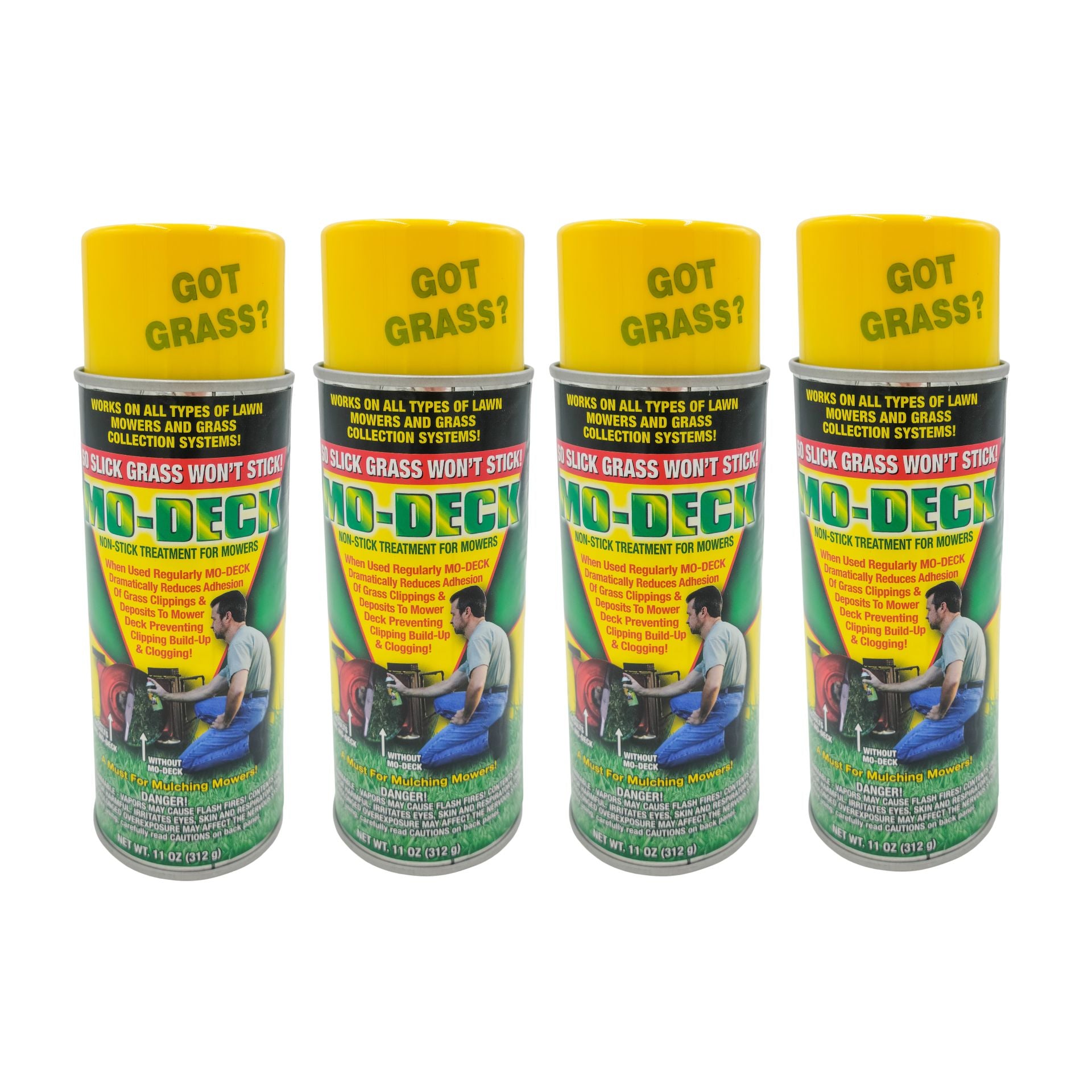 Rotary, 4-Pack de Mo-Deck Spray antiadhésif pour pont de tondeuse à gazon